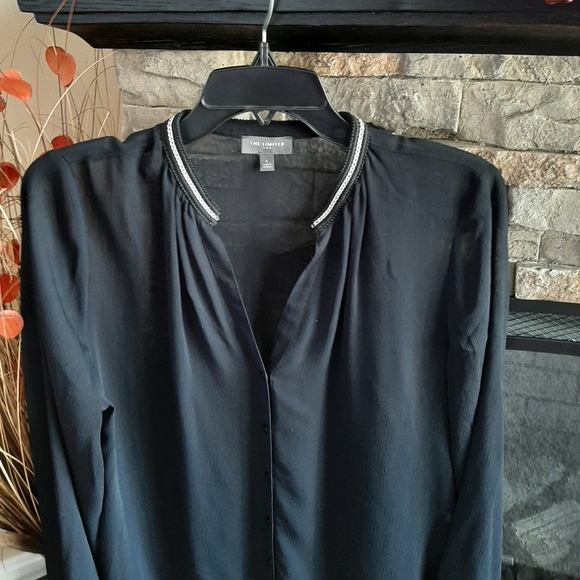 THE LIMITED - Black sheer tunic for women - Size L - Picture 2 of 9